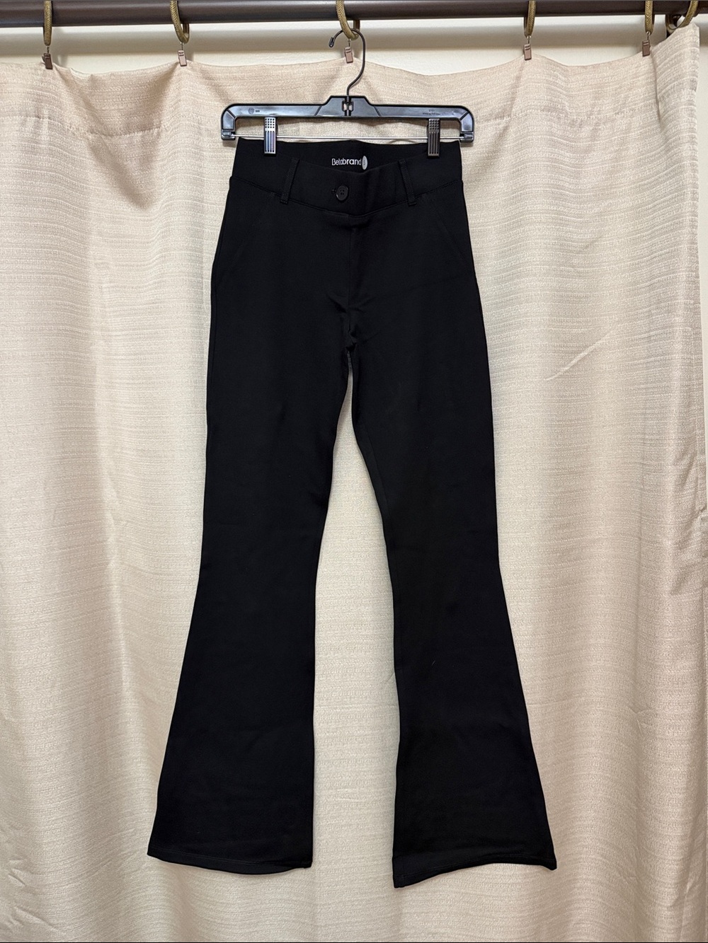 Betabrand Black Boot-Cut Flare Pants